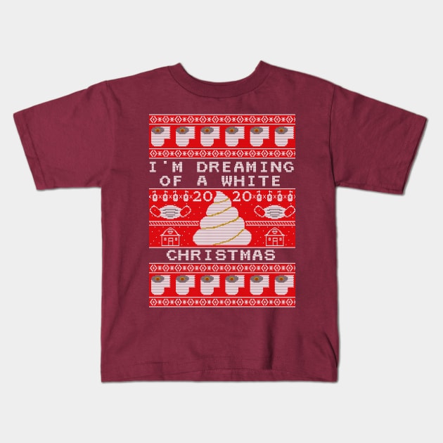 2020 White Christmas Sweater Kids T-Shirt by Bruce Brotherton